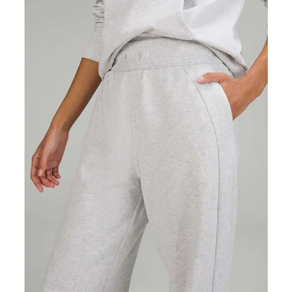 Lululemon Scuba High-Rise Relaxed Jogger Pants Heathered Core Ultra Light Grey 8